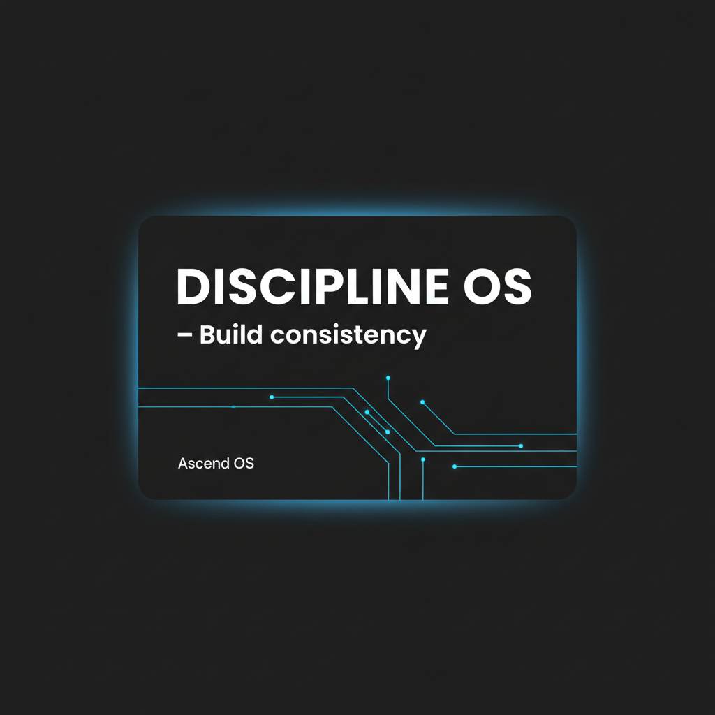 Discipline OS – Build consistency